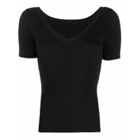 P.A.R.O.S.H. Blusa gola V de tricô - Preto