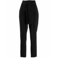 P.A.R.O.S.H. Calça com amarração na cintura - Preto