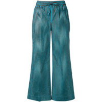 P.A.R.O.S.H. Calça pantalona listrada - Azul