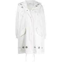 P.A.R.O.S.H. Casaco com capuz e ilhoses - Branco