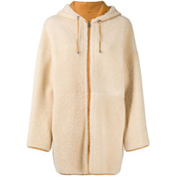 P.A.R.O.S.H. Casaco com capuz e pelos - Neutro