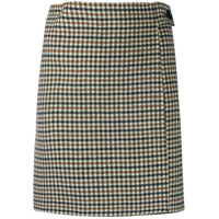 P.A.R.O.S.H. check-pattern mini skirt - Neutro