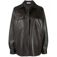 P.A.R.O.S.H. Jaqueta biker oversized - Marrom