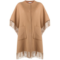 P.A.R.O.S.H. Pelerine com franjas - Marrom