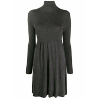 P.A.R.O.S.H. ribbed roll neck dress - Cinza