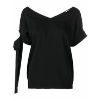 P.A.R.O.S.H. straps on sleeve blouse - Preto
