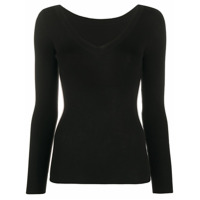 P.A.R.O.S.H. Suéter gola V - Preto