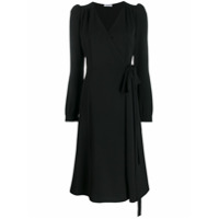 P.A.R.O.S.H. Vestido envelope midi - Preto