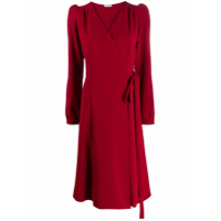 P.A.R.O.S.H. Vestido envelope midi - Vermelho