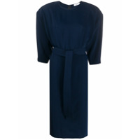 P.A.R.O.S.H. Vestido midi com cinto - Azul