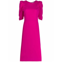 P.A.R.O.S.H. Vestido midi com mangas bufantes - Rosa