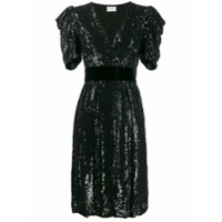 P.A.R.O.S.H. Vestido midi com paetês - Preto
