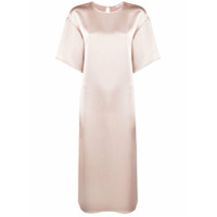 P.A.R.O.S.H. Vestido reto mangas curtas - Neutro