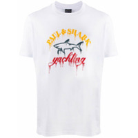 Paul & Shark logo print T-shirt - Branco