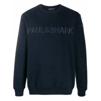 Paul & Shark Moletom com logo bordado - Azul