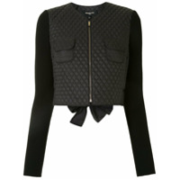 Paule Ka Jaqueta matelassÃª cropped - Preto