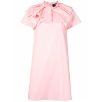 Paule Ka Vestido reto com babados - Rosa