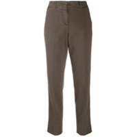Peserico cropped chino trousers - Marrom