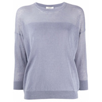 Peserico Suéter com mangas 3/4 - Azul