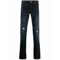 Philipp Plein Calça jeans reta - Azul