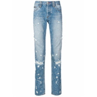 Philipp Plein Calça jeans slim - Azul