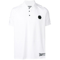 Philipp Plein Camisa polo com logo - Branco
