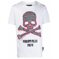Philipp Plein Camiseta com bordado - Branco