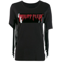 Philipp Plein Camiseta com franjas - Preto