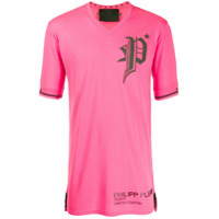 Philipp Plein Camiseta com logo - Rosa