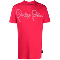 Philipp Plein Camiseta com logo - Vermelho
