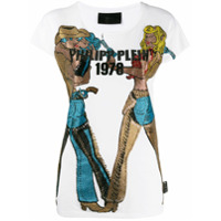 Philipp Plein Camiseta Cowboy - Branco