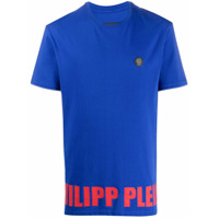 Philipp Plein Camiseta de algodão TM - Azul