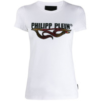 Philipp Plein Camiseta destroyed - Branco