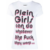 Philipp Plein Camiseta Statement - Branco
