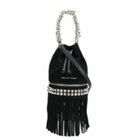 Philipp Plein fringed bucket bag - Preto