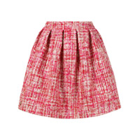 Philipp Plein mini tweed skirt - Vermelho