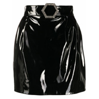 Philipp Plein Minissaia envernizada - Preto