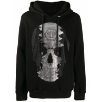 Philipp Plein Moletom com caveira - Preto