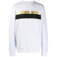 Philipp Plein Moletom com logo - Branco