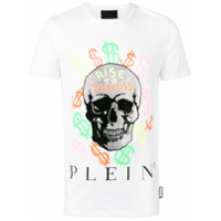 Philipp Plein Skull Grafitti T-shirt - Branco