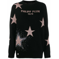 Philipp Plein Suéter metálico - Preto