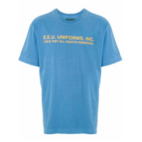 Piet T-shirt E.E.U estampada - Azul