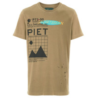 Piet T-shirt Re-Sports estampadas - Marrom