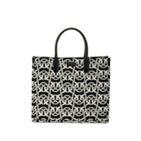 Pinko Bolsa tote Love jacquard - Preto