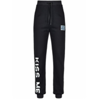 Pinko Calça jogger de algodão - Preto