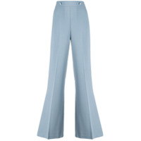 Pinko Calça pantalona cintura alta - Azul