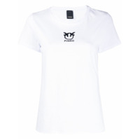 Pinko Camiseta com logo bordado - Branco