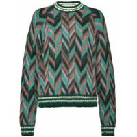 Pinko chevron knit jumper - Verde