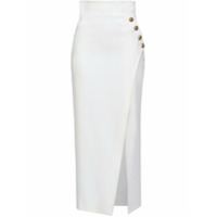 Pinko Saia slim com fenda frontal - Branco