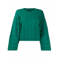 Pinko Suéter de tricô com listras - Verde